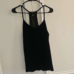 GAP Black Velvet Women's Camisole Top Size Small Like New